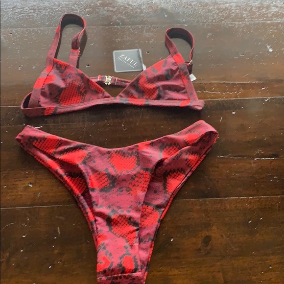NWT GORGEOUS snakeskin print bathing suit - Picture 1 of 3